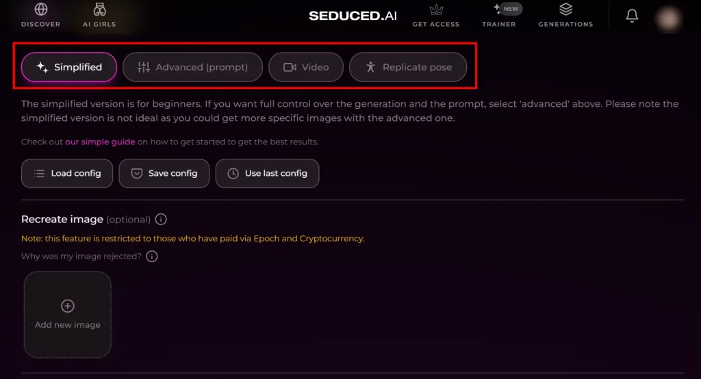 Seduced AI Video generation