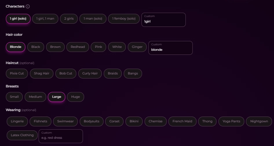 Seduced AI - Body Customization
